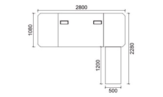 SW- 7028 班台/ Manager Desk